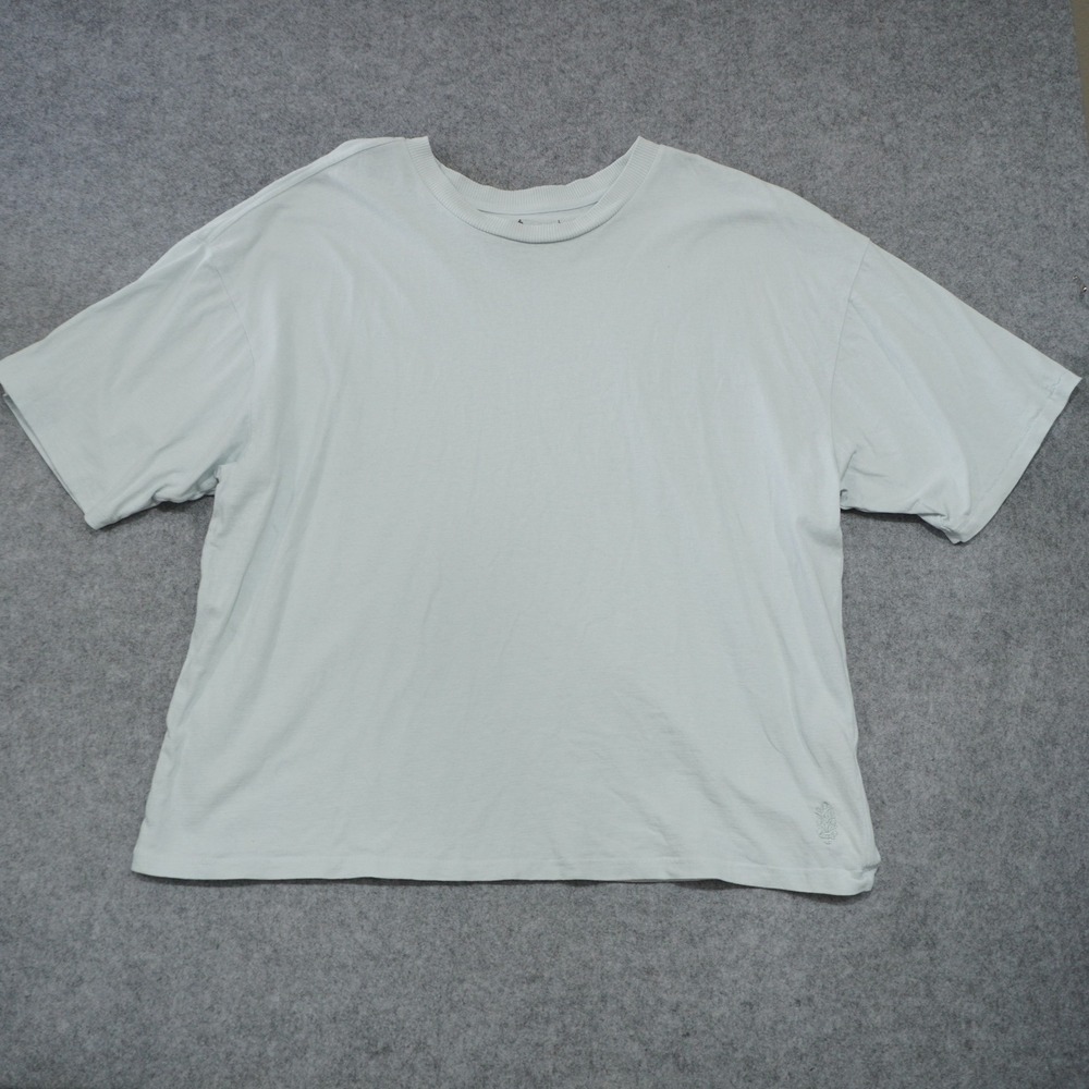 Free People FP Movement Oversized Medium White Tackle T-Shirt Short Sleeve Boxy